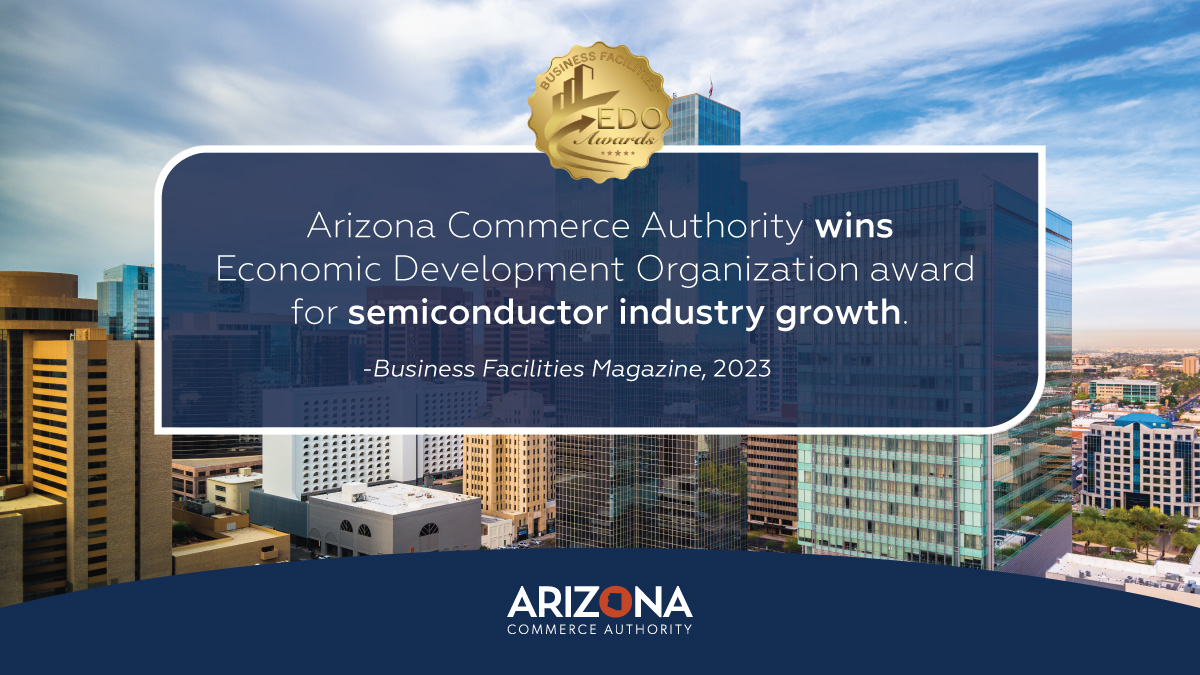 Arizona Commerce Authority Wins Inaugural “Economic Development Award”